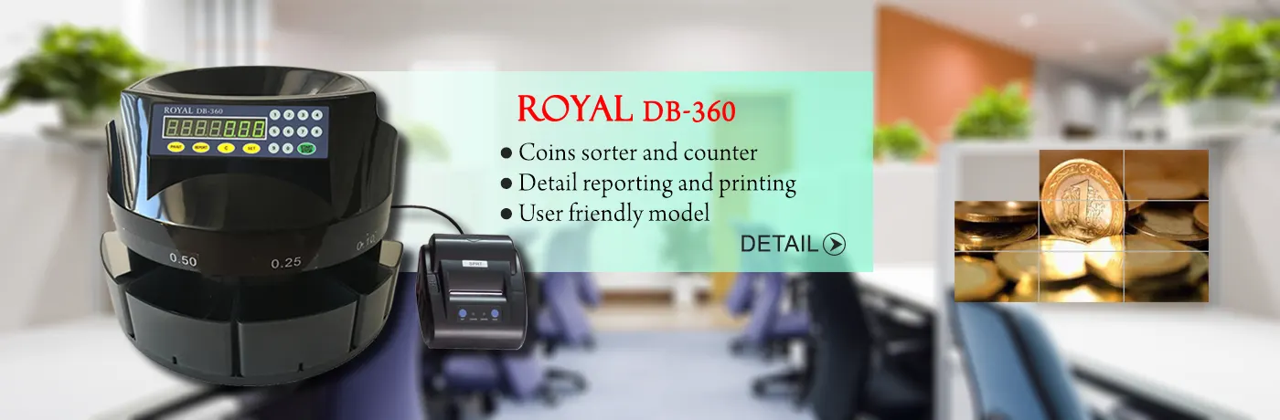 Royal DB-360 Metal Para Sayma Makinesi