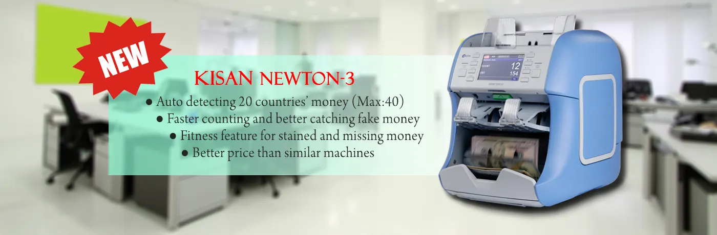 Kisan Newton-3 Kağıt Para Sayma Makinesi